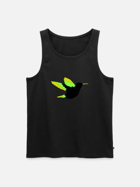Hummingbird 01 - Men's Premium Organic Tank Top - black