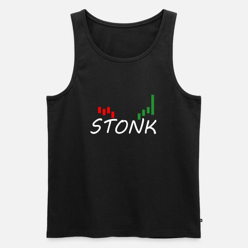 Stonk - Männer Premium Bio Tank Top - Schwarz