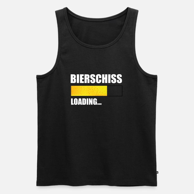 Bierschiss Loading... - Männer Premium Bio Tank Top - Schwarz
