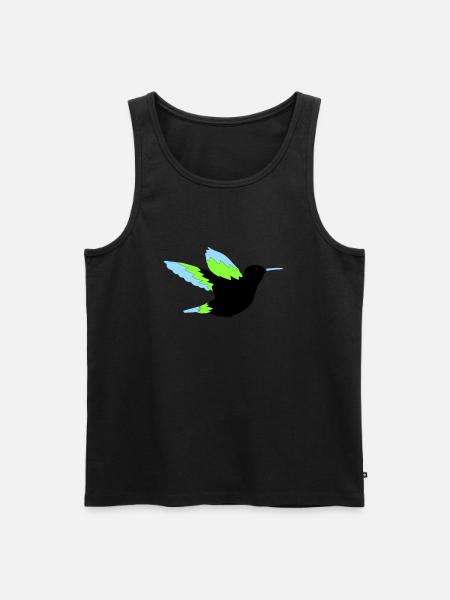 hummingbird - Men's Premium Organic Tank Top - black