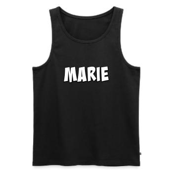 Marie First Name Gift - Men's Premium Organic Tank Top - black - Front - Michal (187cm)