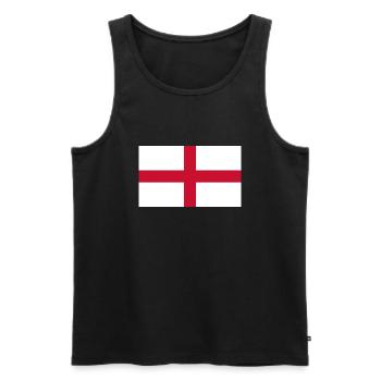 Angleterre - Débardeur bio Premium Homme - noir - Devant - AI Model Male 178 light (178cm)