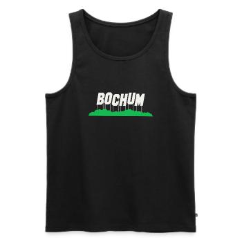 Bochum Deutschland Geschenkidee - Männer Premium Bio Tank Top - Schwarz - Vorne - Michal (187cm)