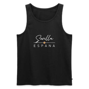 Spain - Sevilla - Spanien - Espana - Männer Premium Bio Tank Top - Schwarz - Vorne - Michal (187cm)