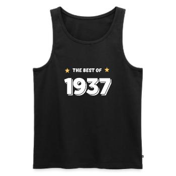 Das Beste von 1937 - Männer Premium Bio Tank Top - Schwarz - Vorne - AI Model Male 178 light (178cm)