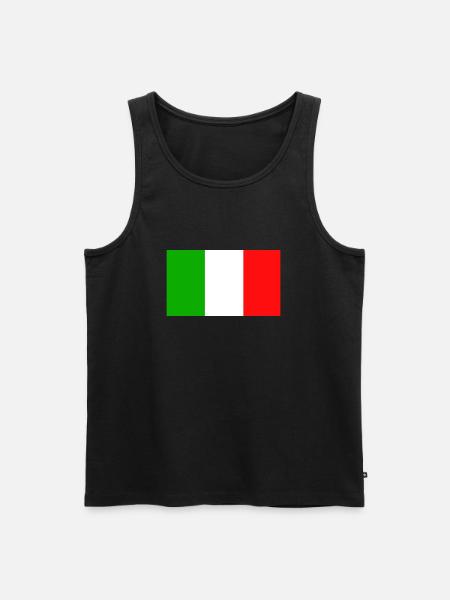 Italy flag - Men's Premium Organic Tank Top - black