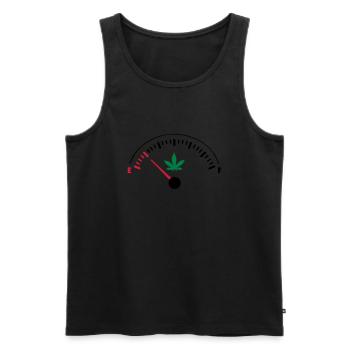 EMPTY Ganja - Männer Premium Bio Tank Top - Schwarz - Vorne - Michal (187cm)