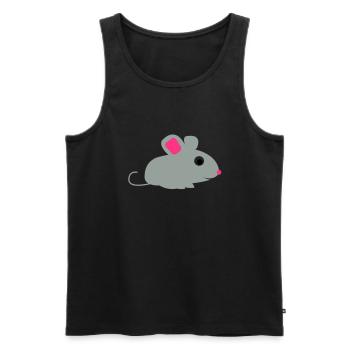 maus - Men's Premium Organic Tank Top - black - Front - AI Model Male 178 light (178cm)