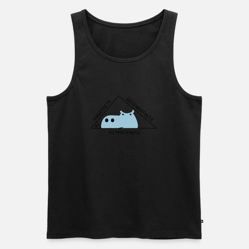 Dreieck - Männer Premium Bio Tank Top - Schwarz