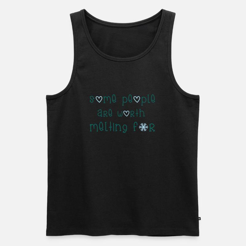 Melting For - Männer Premium Bio Tank Top - Schwarz