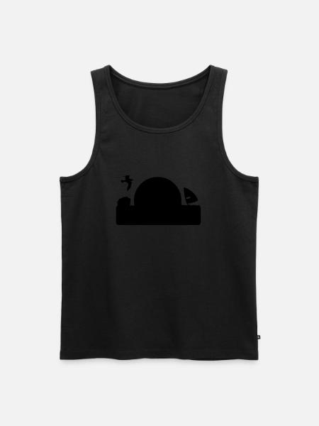 Heringsdorf - Männer Premium Bio Tank Top - Schwarz