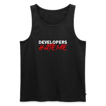QA Ingenieur QA Tester Software Tester - Männer Premium Bio Tank Top - Schwarz - Vorne - AI Model Male 178 light (178cm)