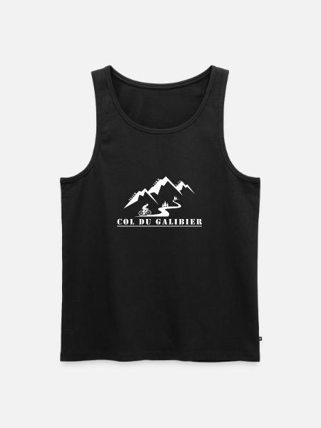 Col du Galibier - Männer Premium Bio Tank Top - Schwarz
