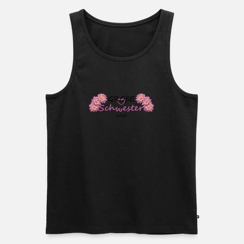 Große Schwester 2023 - Männer Premium Bio Tank Top - Schwarz