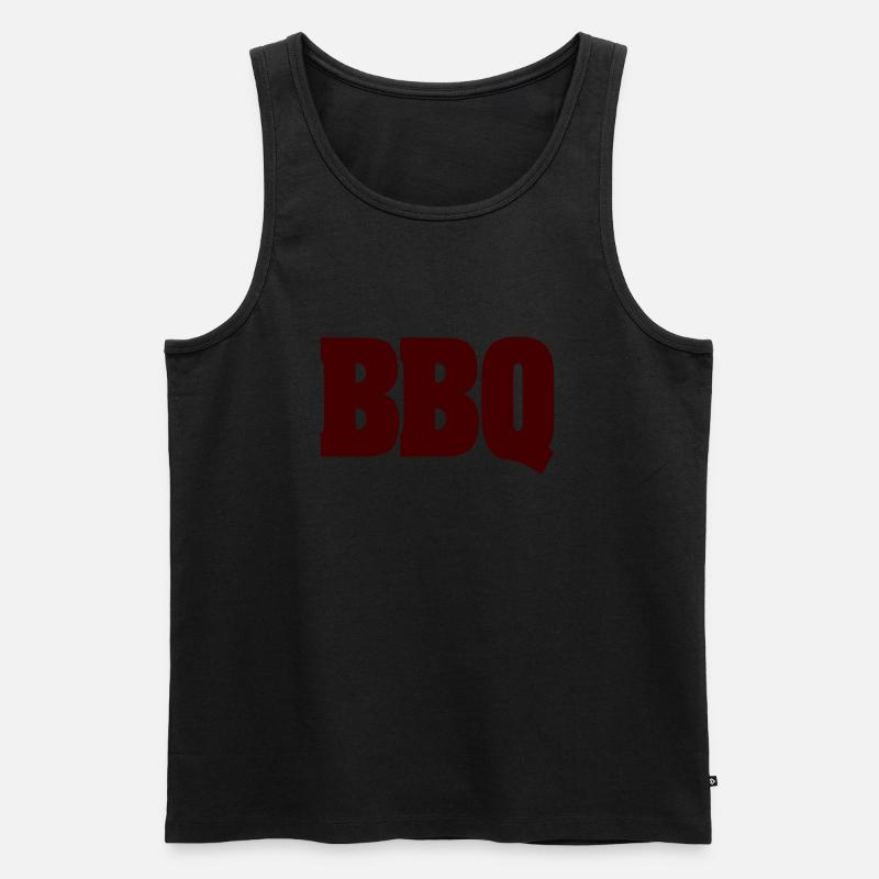 BBQ - Männer Premium Bio Tank Top - Schwarz