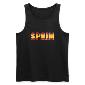 Spain Rugby - Men's Premium Organic Tank Top - black - Front - AI Model Male 178 light (178cm)