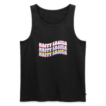 Easter gift idea, Easter gift for man & woman - Men's Premium Organic Tank Top - black - Front - Michal (187cm)