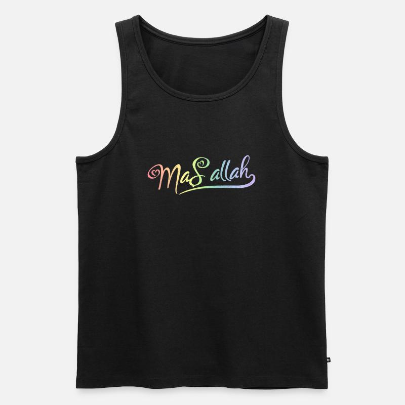 Masallah - Männer Premium Bio Tank Top - Schwarz