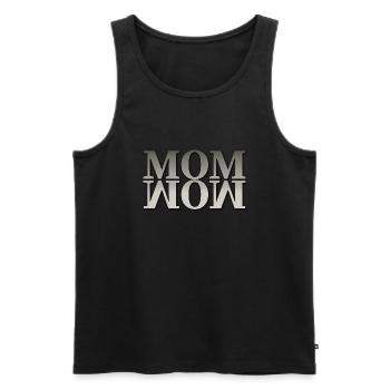 Mama Mom Wow Mothers Day Funny Cute Family Mother - Men's Premium Organic Tank Top - black - Front - Michal (187cm)