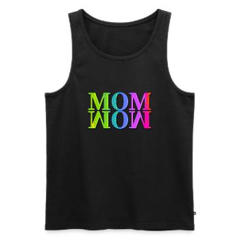 Mama Mom Wow Mothers Day Funny Cute Family Mother - Men's Premium Organic Tank Top - black - Front - Michal (187cm)
