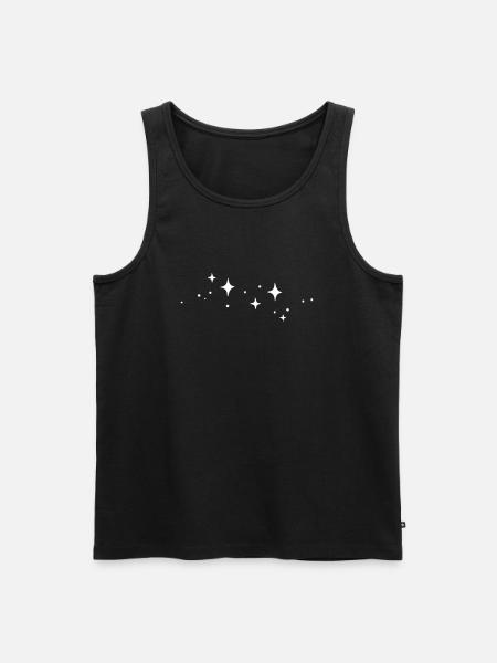 Glitter Stars Glitter Stars - Men's Premium Organic Tank Top - black