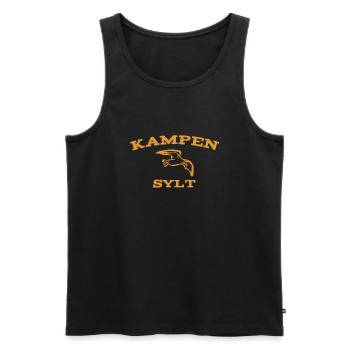 Sylt - North Sea - Germany - Kampen - Island - Men's Premium Organic Tank Top - black - Front - Michal (187cm)