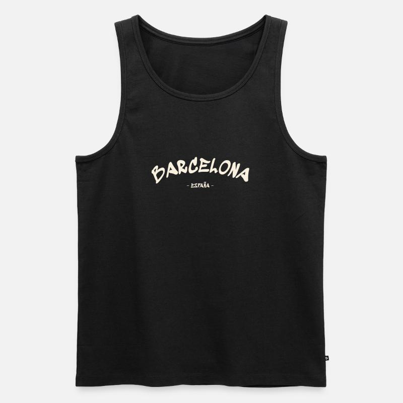 Barcelone - España - Espagne - Espagne - Débardeur bio Premium Homme - noir