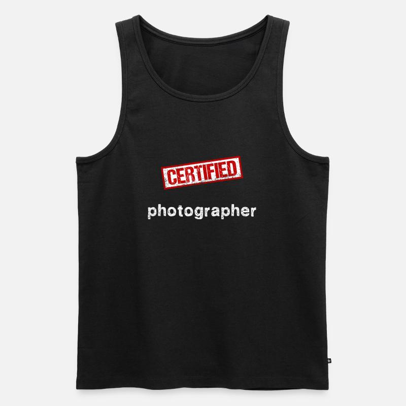 Photograph - Männer Premium Bio Tank Top - Schwarz