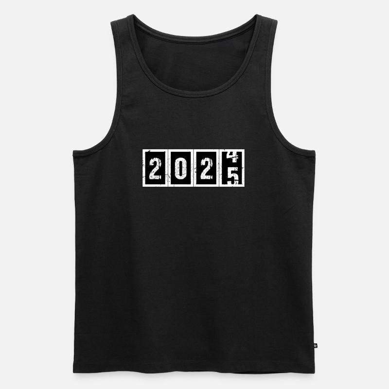 2025 - Männer Premium Bio Tank Top - Schwarz