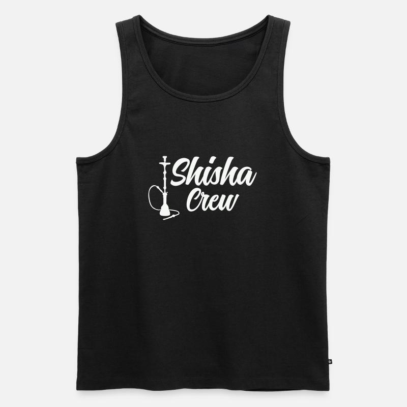 shisha crew - Männer Premium Bio Tank Top - Schwarz