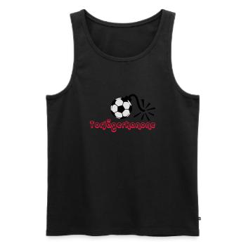 torjägerkanone - Männer Premium Bio Tank Top - Schwarz - Vorne - Michal (187cm)