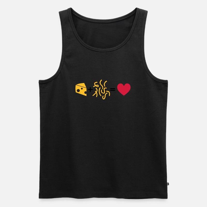 Kässpätzle - Männer Premium Bio Tank Top - Schwarz