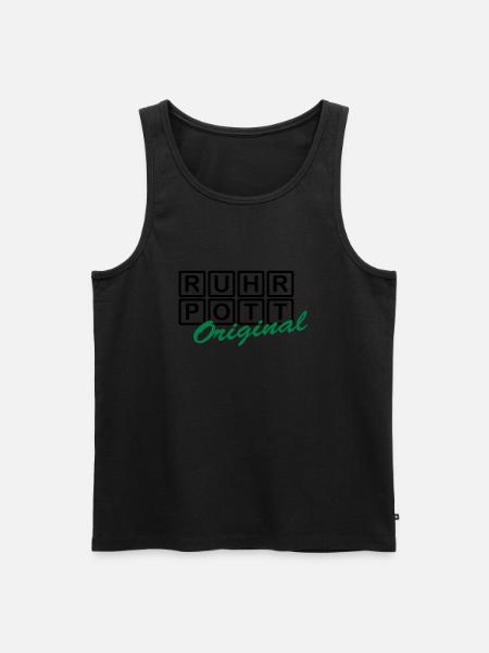 RUHRPOTT - Original - Men's Premium Organic Tank Top - black