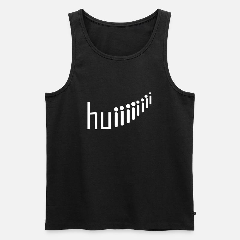 Rollercoaster Achterbahn - Männer Premium Bio Tank Top - Schwarz