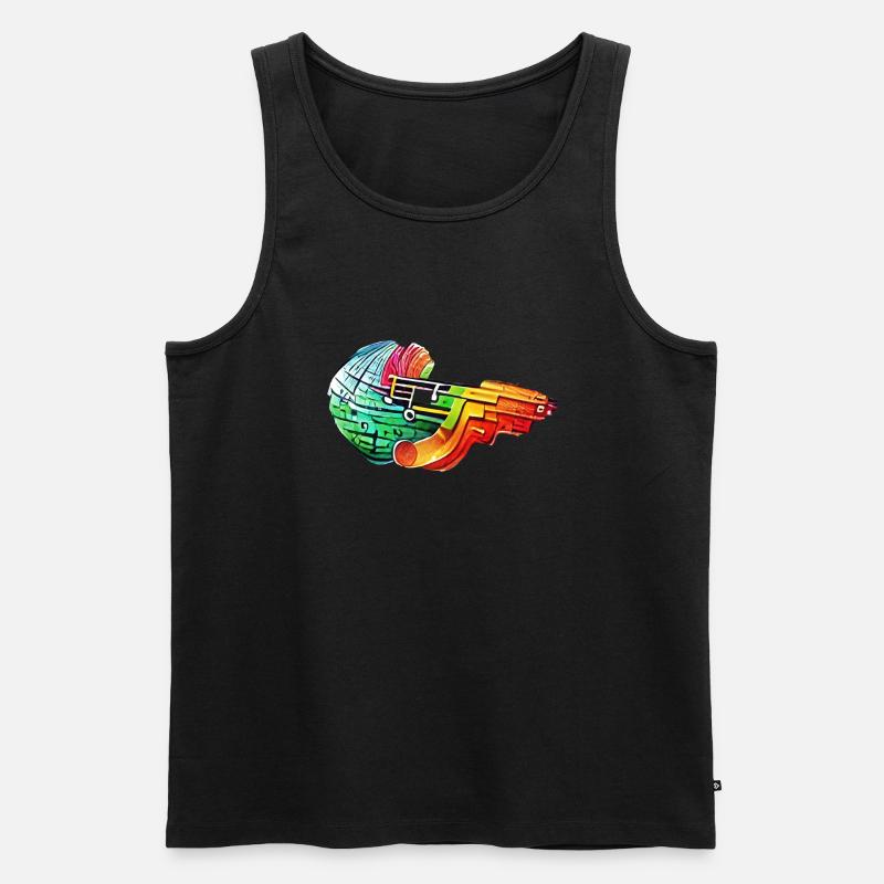 Buntes Ding - Männer Premium Bio Tank Top - Schwarz