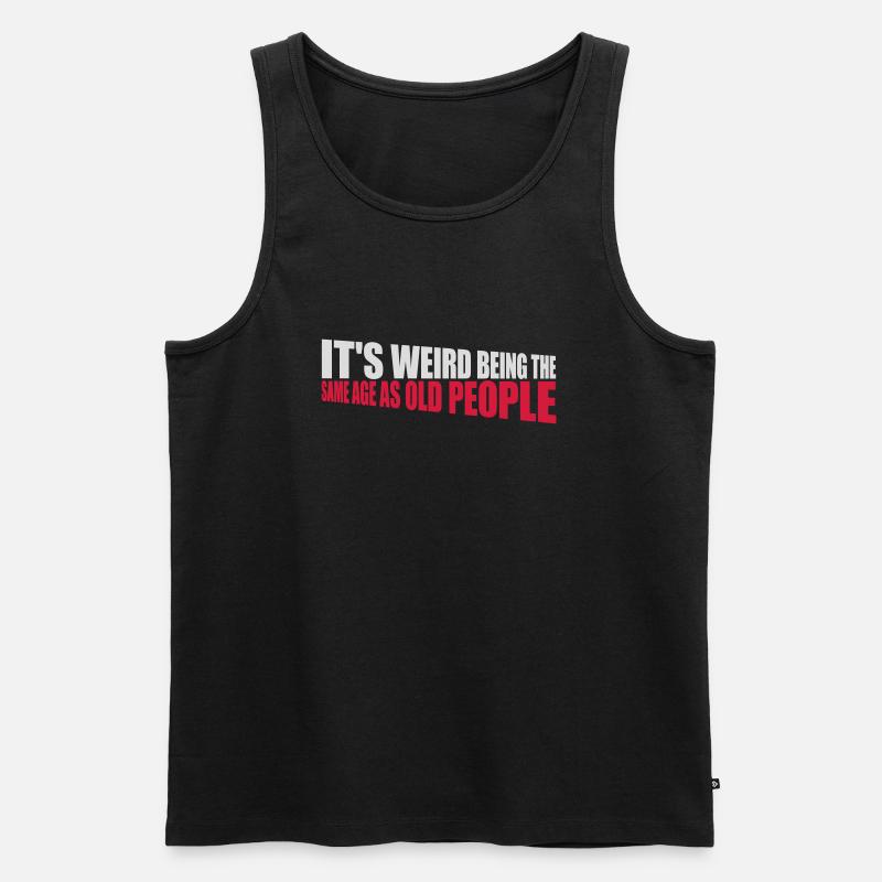 being old people age - Männer Premium Bio Tank Top - Schwarz