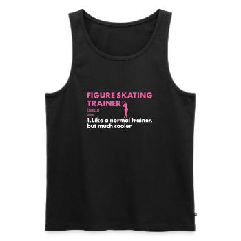 Sport Trainer Figure Skating - Men's Premium Organic Tank Top - black - Front - Michal (187cm)