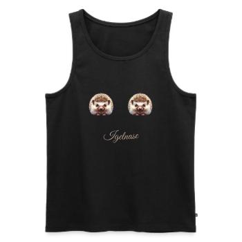 Igel nase - Männer Premium Bio Tank Top - Schwarz - Vorne - AI Model Male 178 light (178cm)