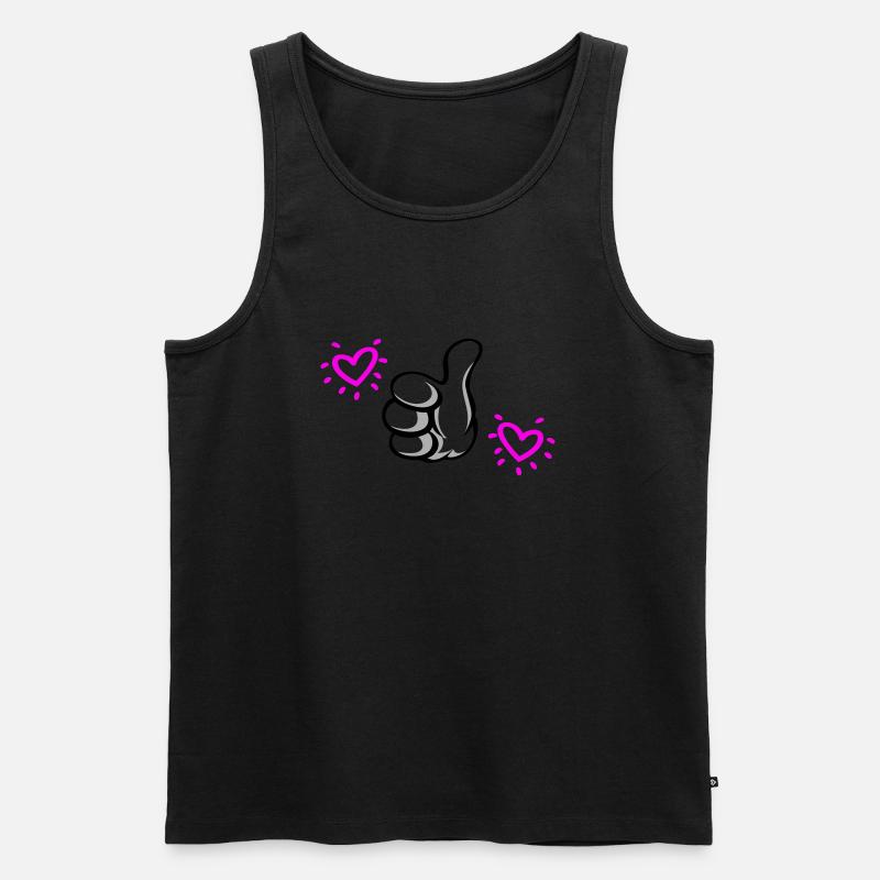 ZUR besten Mutter gewählt - Männer Premium Bio Tank Top - Schwarz