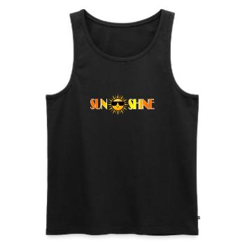 Sonnenschein - Männer Premium Bio Tank Top - Schwarz - Vorne - AI Model Male 178 light (178cm)