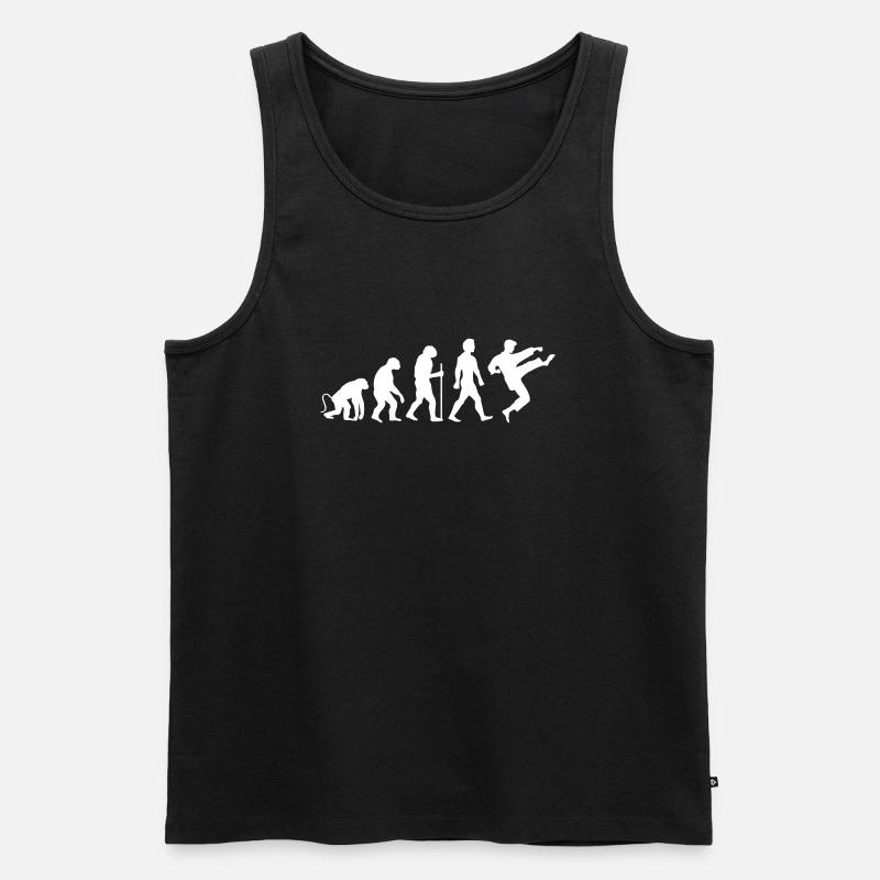 Karate Evolution - Men's Premium Organic Tank Top - black