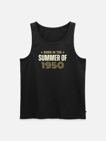 Vintage 1950's Vintage 1950's Birthday Gift - Men's Premium Organic Tank Top - black