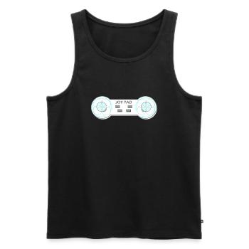 Joy Pad Boob Controller - Men's Premium Organic Tank Top - black - Front - Michal (187cm)