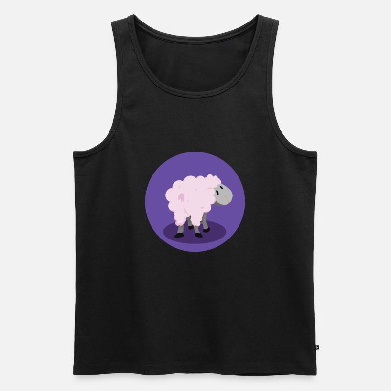 Nette Schafe - Männer Premium Bio Tank Top - undefined