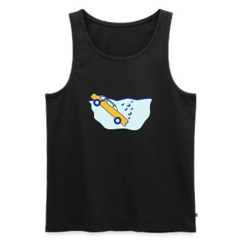 Diving Car - Männer Premium Bio Tank Top - Schwarz - Vorne - Michal (187cm)