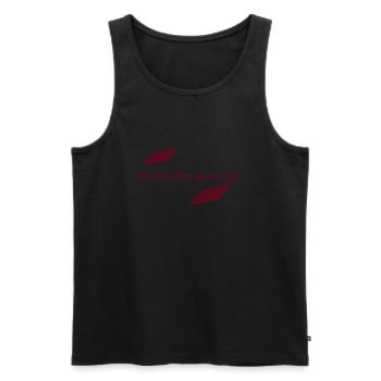 ourewaeller_derfe_des - Männer Premium Bio Tank Top - Schwarz - Vorne - Michal (187cm)