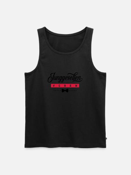 junggesellen crew - Männer Premium Bio Tank Top - Schwarz