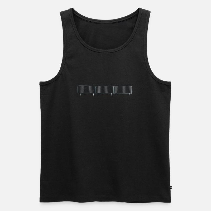 Absperrung - Männer Premium Bio Tank Top - Schwarz