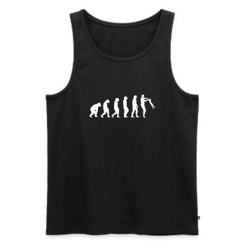 Father's Day Daddy Kid Family Dad Daddy Daughter - Men's Premium Organic Tank Top - black - Front - Michal (187cm)