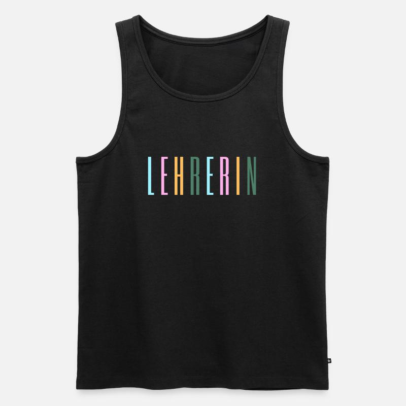 Lehrerin - Schule, Beruf, Klassenzimmer - Männer Premium Bio Tank Top - Schwarz